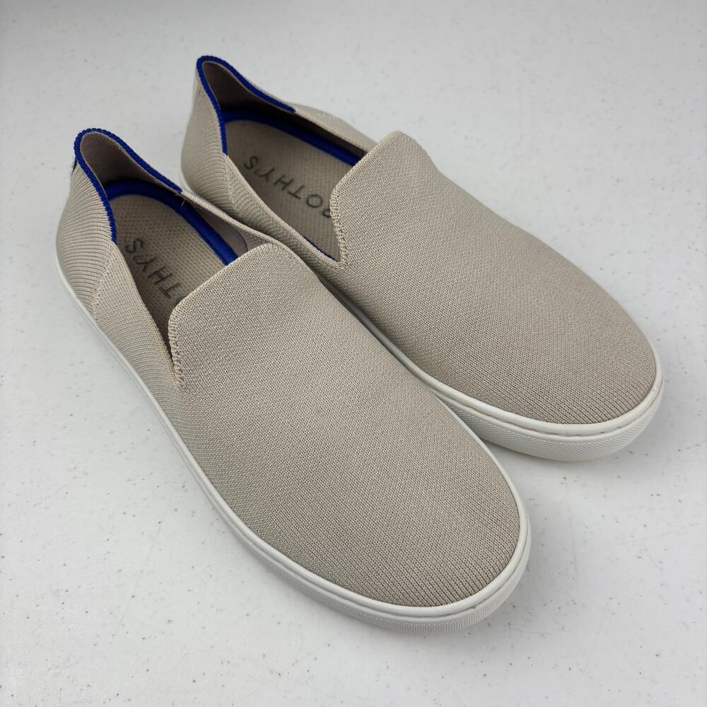 Rothy's The Original Slip On Sneaker in Sand Women's Size 7.5